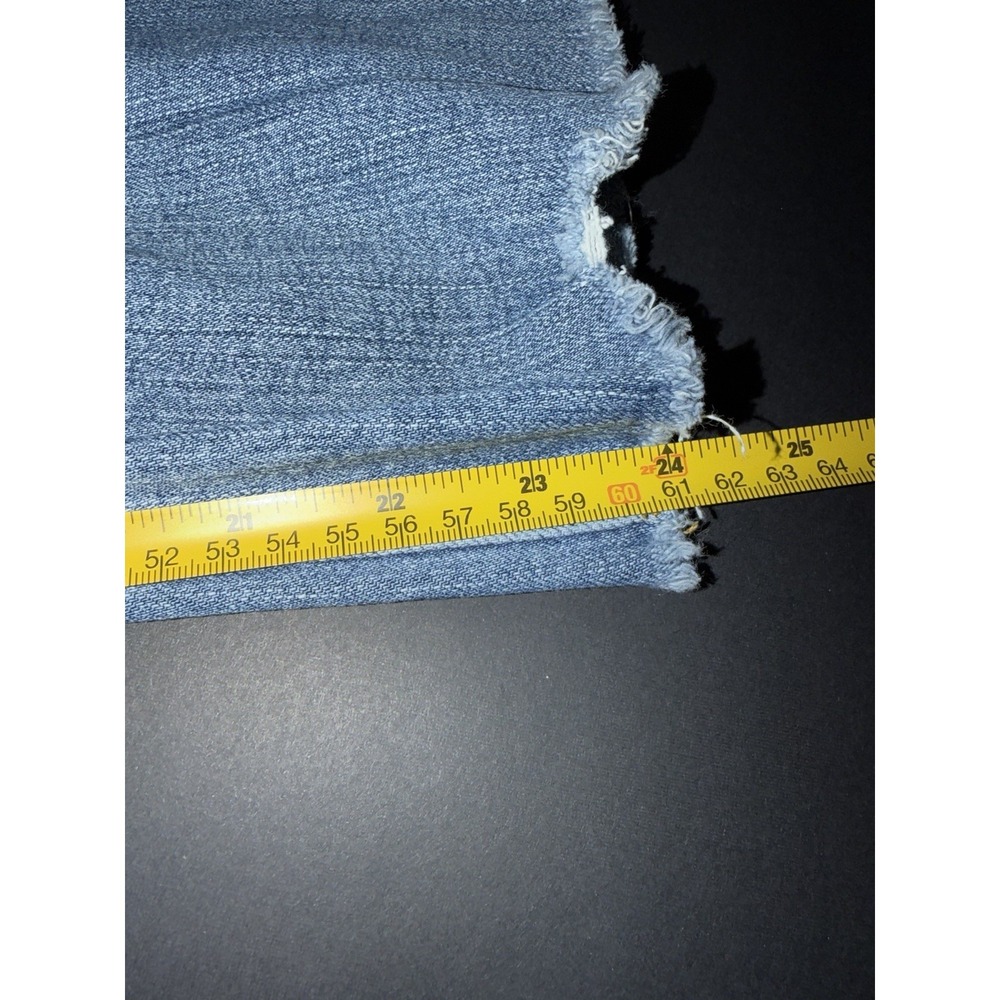 BDG Kick Flare Jeans High Rise Cropped Medium Wash‎ Raw Hem Size 26 - Picture 6 of 9